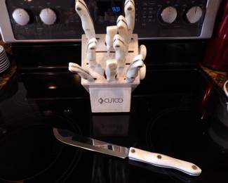 Cutco Knives with block