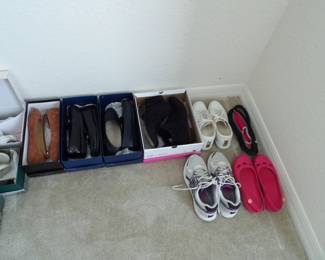 Women's shoes and sandals mostly size 8