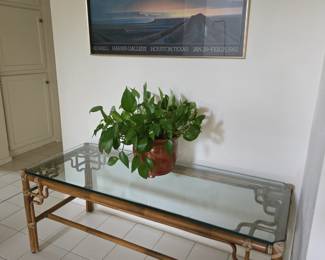 Rattan Entry Table