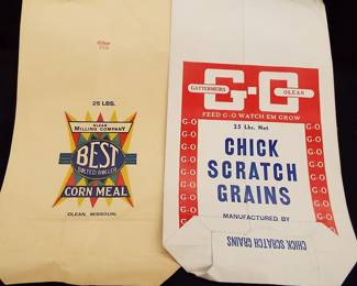 Vintage grain bags
