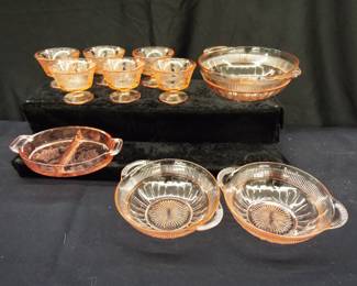 Pink Depression glass