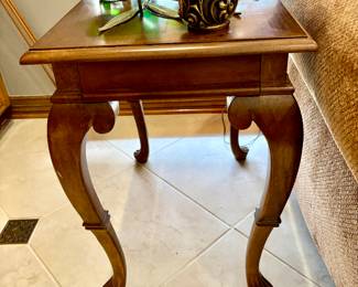 Wood side table