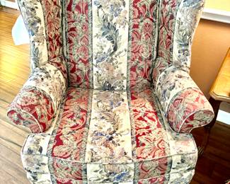 Pair of wing back chairs