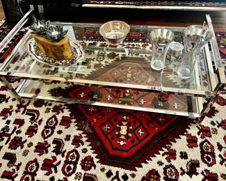 Glass and Crome Coffee Table