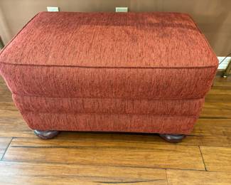 Large fabric ottoman