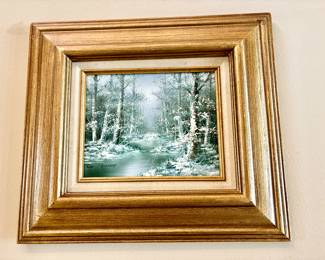 Small landscape signed oils