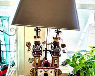 Mexican art lamp