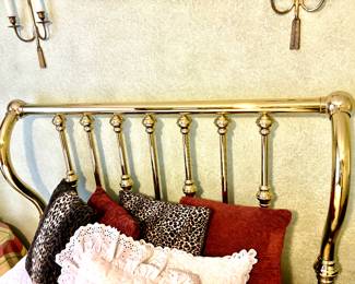 Brass headboard