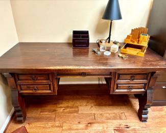 Large Mediterranean style desk