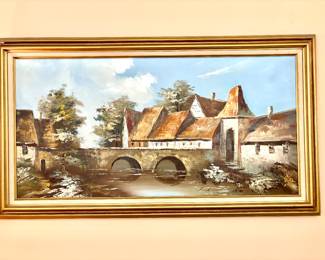 European school 20th century houses on the canal