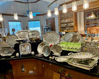 Large selection of pewter