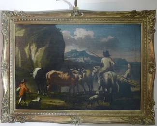 LARGE OLD MASTER PAINTING, PROBABLY DUTCH, 18th Century