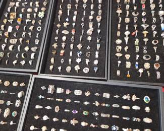 Assorted Sterling $15 rings