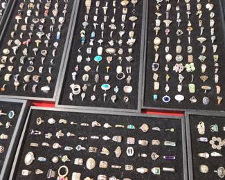 More assorted Sterling $15 rings 