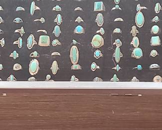 Assorted Turquoise rings 