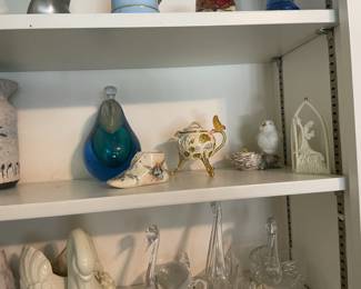 . . . art-glass pear and other treasures