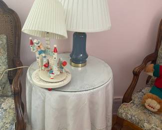 . . . child's lamp and ceramic lamp