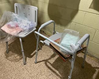. .  . shower chair/potty chair