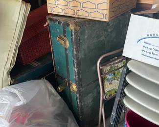 . . . vintage steamer trunk