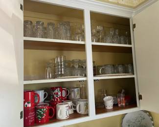 . . . mug grouping and glass sets
