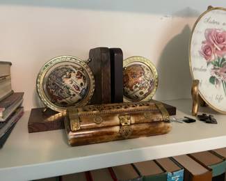 . . . globe bookends