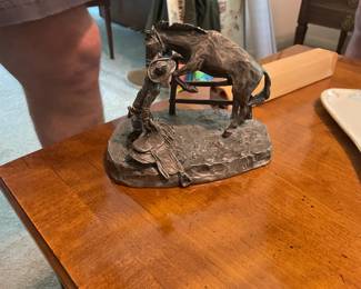 . . . cowboy sculpture