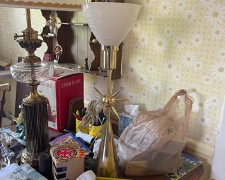 . . . another "galaxy" mid-century brass lamp