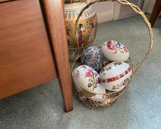 . . . ceramic eggs