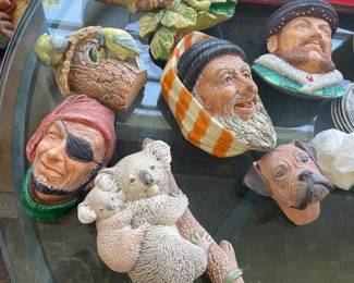 . . . several more chalkware busts and animals