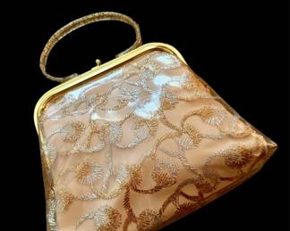 Vintage handbag acrylic handle 