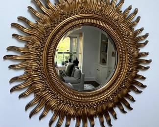 Extra large beautiful golden sun - 41" x 41"