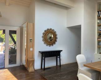 Chinese vintage lacuered console table. one of a kind