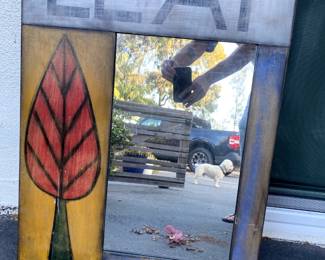 great handmade Leaf Mirror