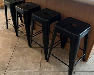 Metal Bar Stools NIB Set/4