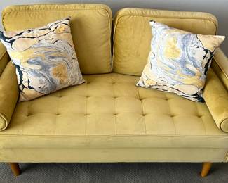 Gold Tufted Loveseat (we have 2!)