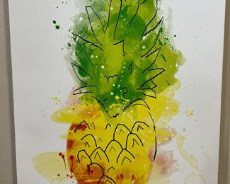 Small Pineapple Canvas