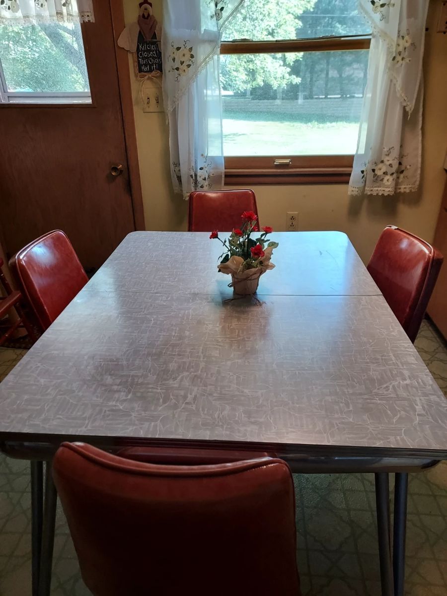 Formica 1950's table and chairs