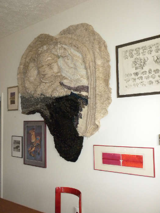 Fannie Lee fiberwork wall hanging