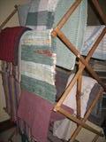 Sturdy old style drying rack...lots of rugs to choose from.