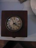 Interesting clock set into an old desk box.