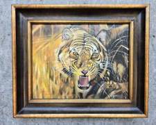 Original Tiger Painting by Samuel Anthony Framed
