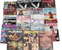 Lot of 19 Vintage 1973, 1980, 1983, 1984, 1989, 1994 2007 Playboy Magazines Mature Adult Entertainment
