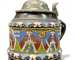 Vintage Kreussen Style 8 Kings Stein
