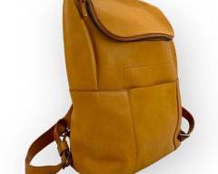 TUMI Genuine Leather Mustard Backpack
