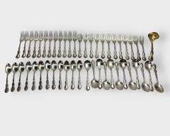 Gorham Sterling Silver Spoon & Fork Flatware 2053 Grams
