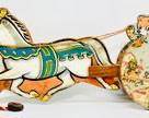 Vintage Circus Horse Pull Toy Made in USA
