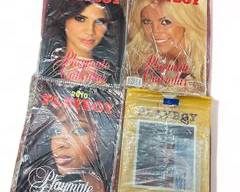 Lot of Four Playboy Magazine Yearly Calendar 1966, 2010, 2011, 2012 Mature Adult Magazines
