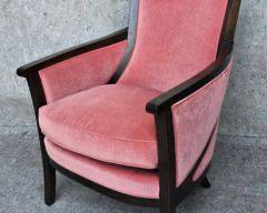 Hickory Chair Pink Velvet Modern Lounge Chair
