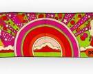 PETER MAX Vintage 60s Psychedelic Art Scarf. Cosmic, Boho, Hippie
