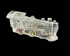 Vintage Glass Locomotive Train Candy Container
